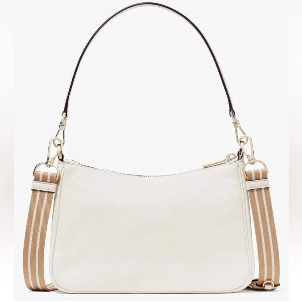 Kate Spade Rosie Shoulder Bag Parchment White Leather Purse KF086